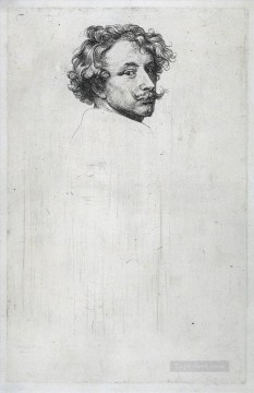 バロック Painting - 自画像 1630年バロック宮廷画家アンソニー・ヴァン・ダイク